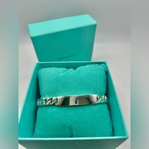 Tiffany & Co. Man’s Sterling Silver ID Bracelet, 8 1/4” Long